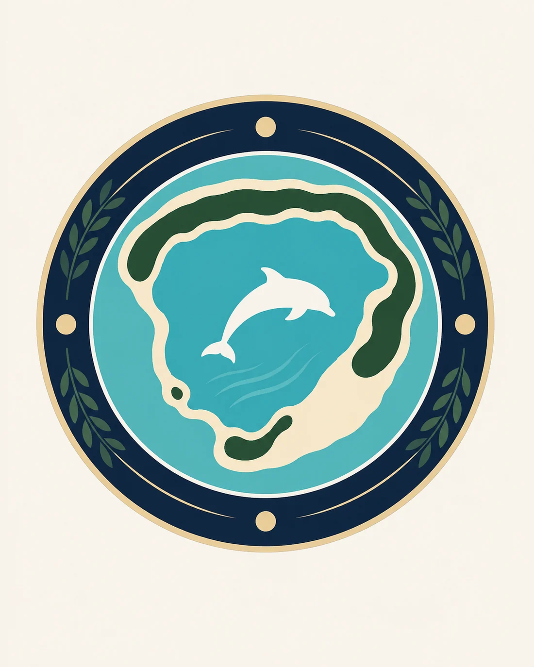 Round De-Ducie hotel logo concept